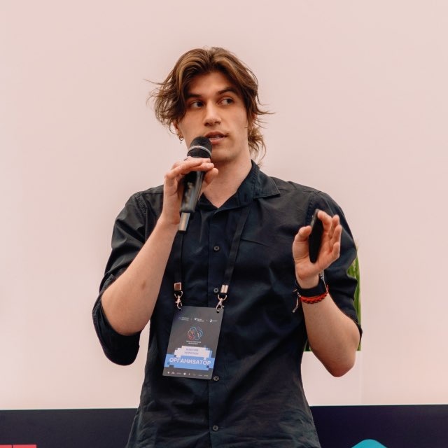 Public talk at an event